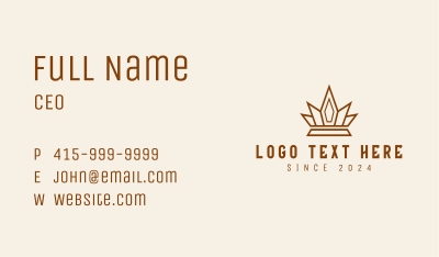 Bronze Emperor Crown Business Card Image Preview