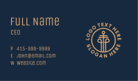 Law Office Column  Business Card Image Preview