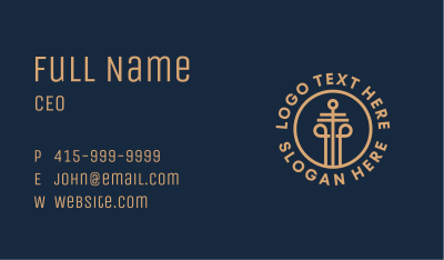 Law Office Column  Business Card
