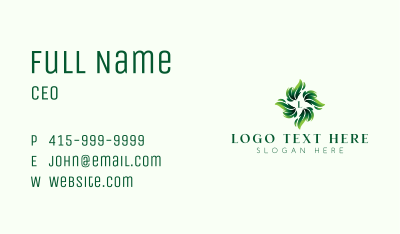 Leaf Plant Garden Business Card Image Preview