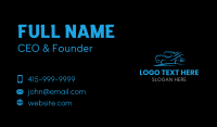 Fast Blue Car Business Card Image Preview