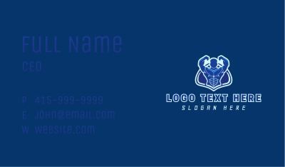 Gym Muscle Trainer Business Card Image Preview