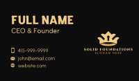 Premium Crown Jewelry Business Card Image Preview