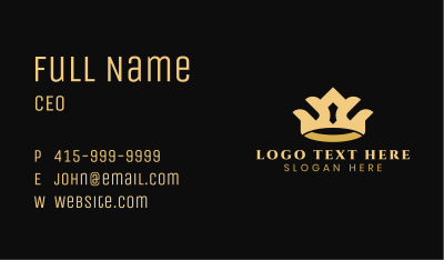 Premium Crown Jewelry Business Card Image Preview