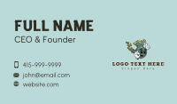 Hippie Marijuana Bong  Business Card Design