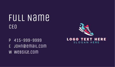 Sneakers Shoe Footwear Business Card Image Preview