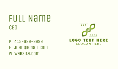 Leaves Farming Nature Business Card Image Preview