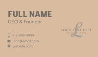 Simple Elegant Lettermark Business Card Image Preview