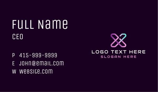Cyber Tech Gaming Business Card Design Image Preview