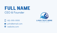 Gradient Swimmer Athlete Business Card Image Preview