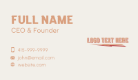 Vintage Thunderbolt Apparel Business Card Design