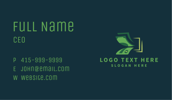 Money Cash Dollar Business Card Design Image Preview