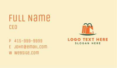 Paper Shopping Bag Business Card Image Preview