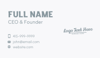 Classic Generic Script Wordmark Business Card Image Preview