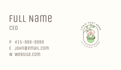 Cute Baby Cocoon Business Card Image Preview