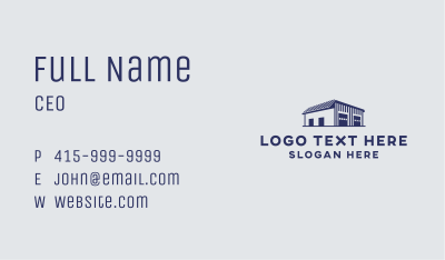 Warehouse Depot Building Business Card Image Preview