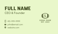 Green Military Letter Business Card Image Preview