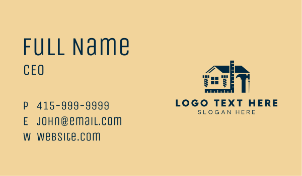 Home Apartment Construction Business Card Design Image Preview