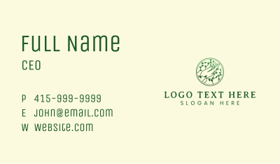 Natural Hand Vine Business Card Image Preview