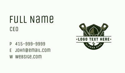 Shovel Gardening Tool Business Card Image Preview