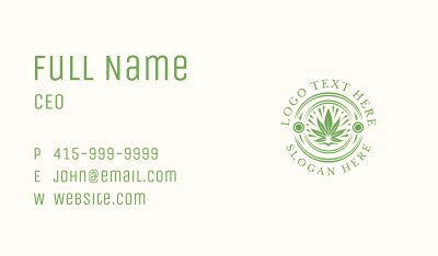 Organic Medical Marijuana Business Card Image Preview
