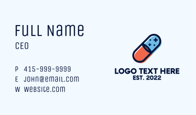 Medical Pill Drugstore Business Card Image Preview