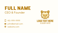 Geek Cat Glasses Business Card Design