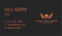 Gaming Skull Wings Business Card Image Preview