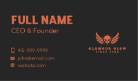 Gaming Skull Wings Business Card Image Preview