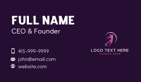 Woman Prosthetic Fitness Business Card Preview