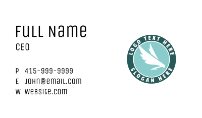 Bird Wings Sanctuary Business Card Image Preview