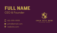 Crown Shield Lettermark Business Card Design