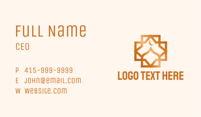 Geometric Muslim Dome Business Card Image Preview