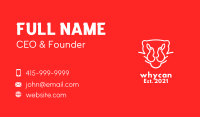 Minimalist Wild Panther  Business Card Image Preview