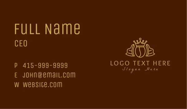 Royal Coffee Shop  Business Card Design Image Preview