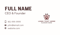 Cute Paw Print Business Card Image Preview