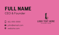 Fashion Boots Tailor Business Card Preview