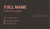 Classy Feminine Wordmark Business Card Image Preview