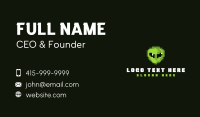 Alien Pixelated Game Business Card Image Preview