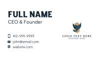 Blue Bird Hovering Business Card Design