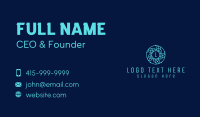 Blue Astral Letter Business Card Preview