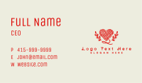 Heart Yarn Crochet Business Card Image Preview