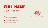 Heart Yarn Crochet Business Card Image Preview