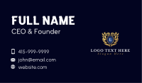 Shield Royal Flourish Business Card Image Preview