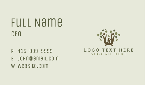 Family Tree Parenting Business Card Design Image Preview