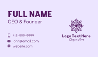 Violet Daisy Flower  Business Card Image Preview