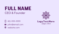 Violet Daisy Flower  Business Card Preview