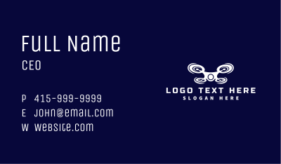 Drone Camera Surveillance Business Card Image Preview