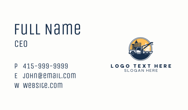 City Tow Truck Business Card Design Image Preview
