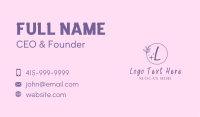Feminine Letter Vine Business Card Image Preview